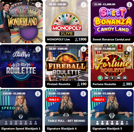 ballycasino live games